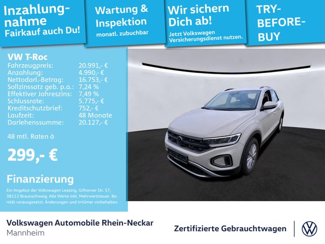 Volkswagen T-Roc 1.0 TSI Life AHK LED Klima ACC uvm