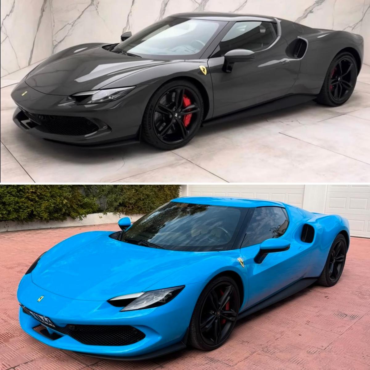 Ferrari 296 GTB  Fahrzeug ist foliert