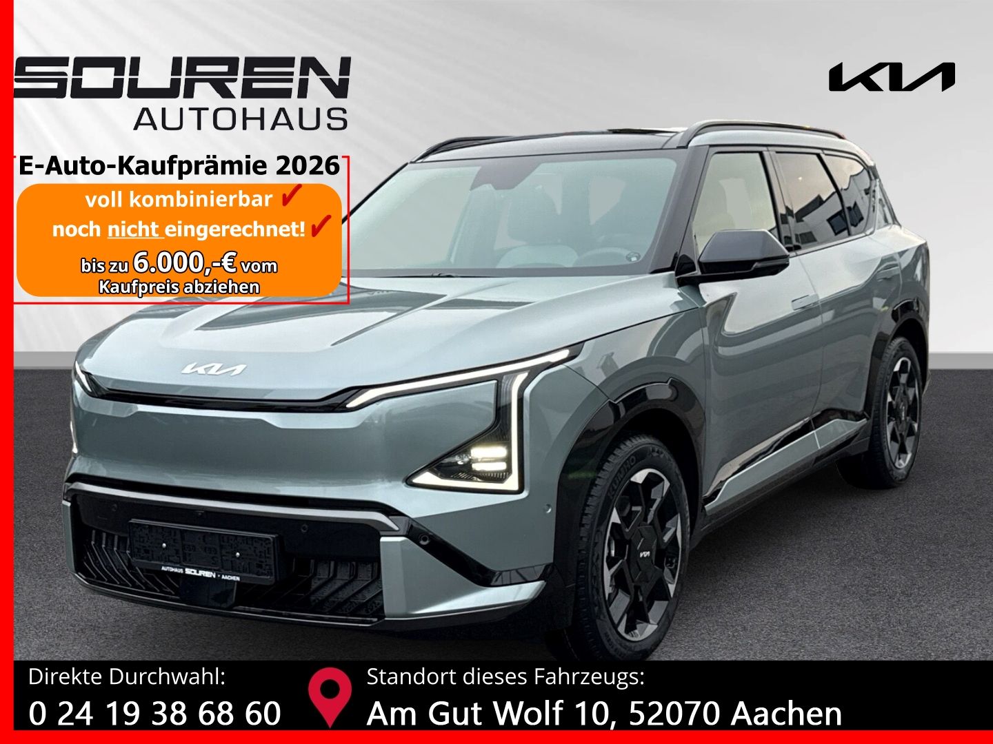 Kia EV5 81,4-kWh 2WD GT-Line Gewerbe Pano Drive Nove