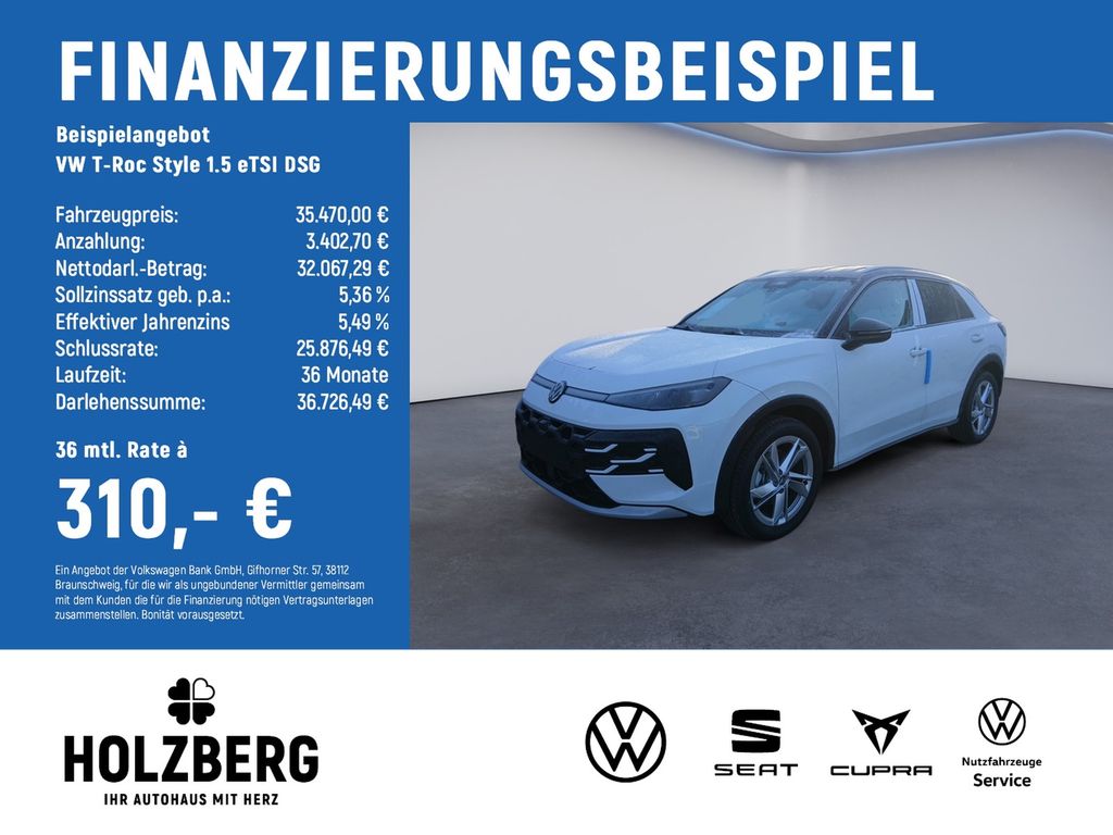 T-Roc Style 1.5 eTSI DSG AHK+IQ.LIGHT+EASY OPEN