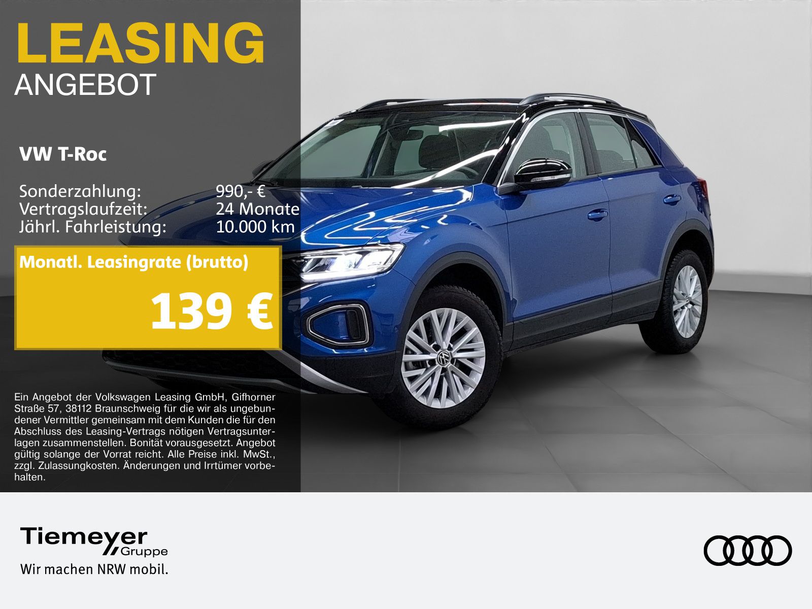Volkswagen T-Roc 1.0 TSI MOVE NAVI LED SITZHZG PDC
