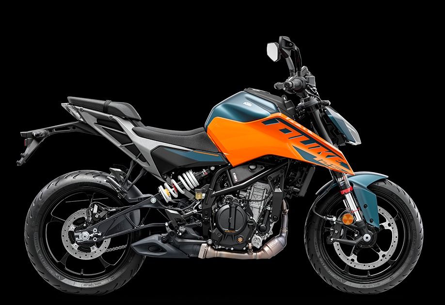 Fahrzeugabbildung KTM 125 Duke Modell 2024 beide Farben verfügbar