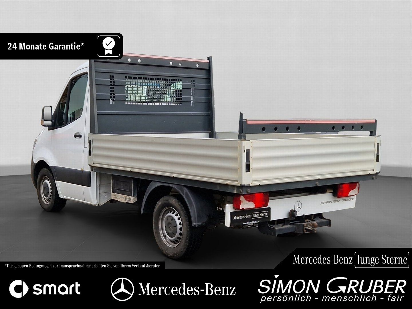 Fahrzeugabbildung Mercedes-Benz Sprinter 316 Pritsche Kompakt 3Sitze Klima AHK