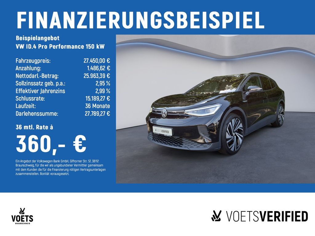 Volkswagen ID.4 Pro Performance 150 kW PANO+MATRIX-LED+Are