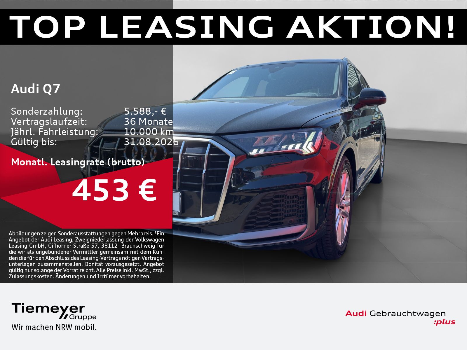 Audi Q7 55 TFSI Q S LINE MATRIX PANO B&O AHK