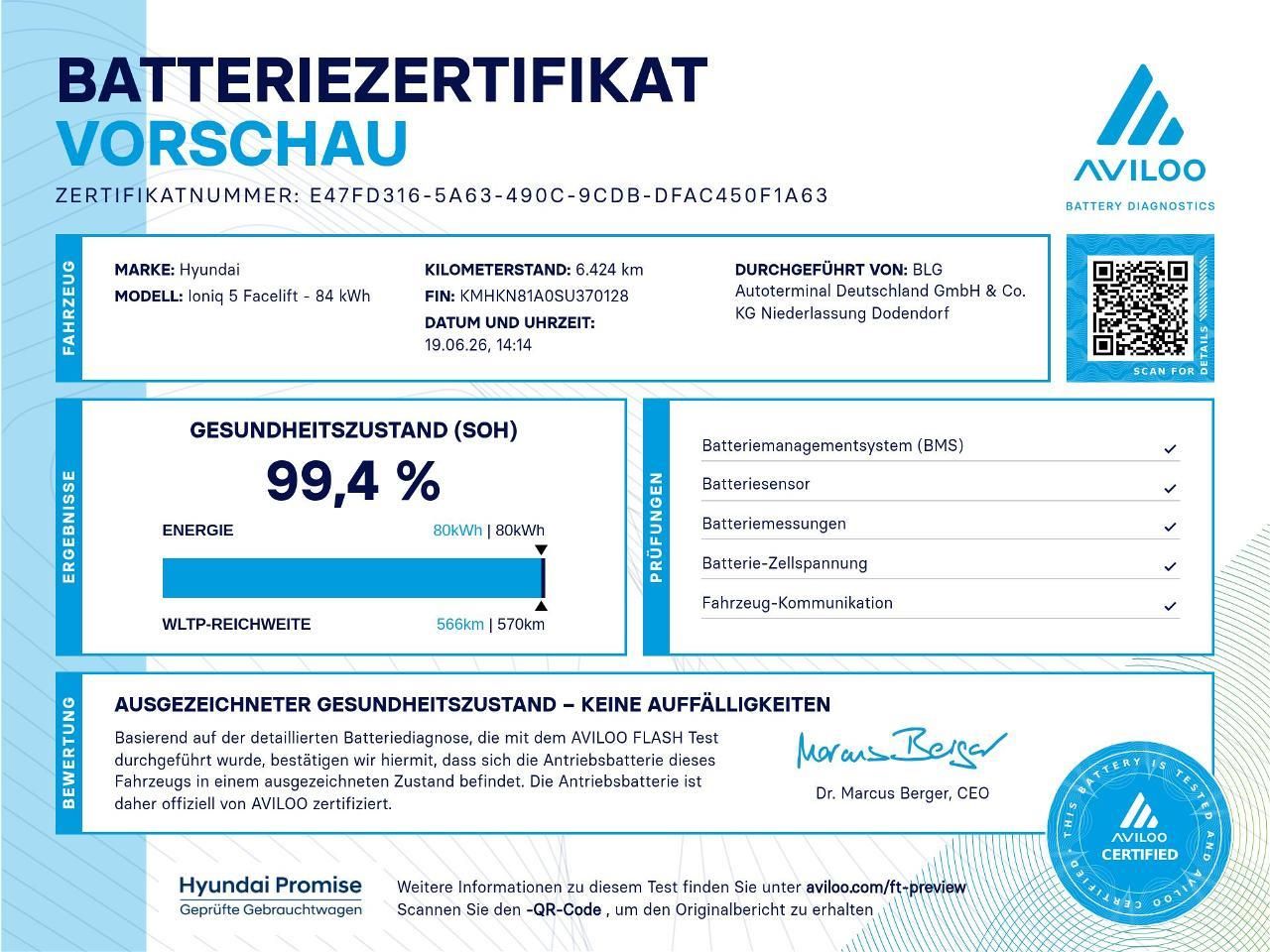 Fahrzeugabbildung Hyundai IONIQ 5 84kWh DYNAMIQ EL.HECK*LED*WINTER*NAV*CAR