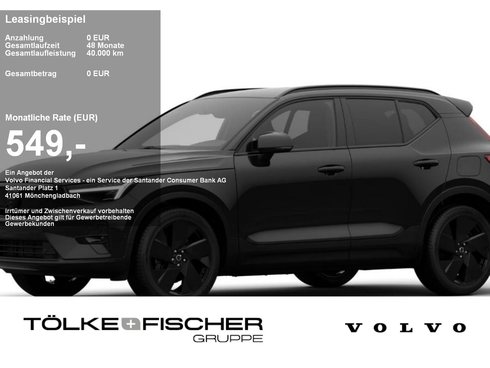 Volvo EX40 Single Extended Plus Black Gewerbeaktion!