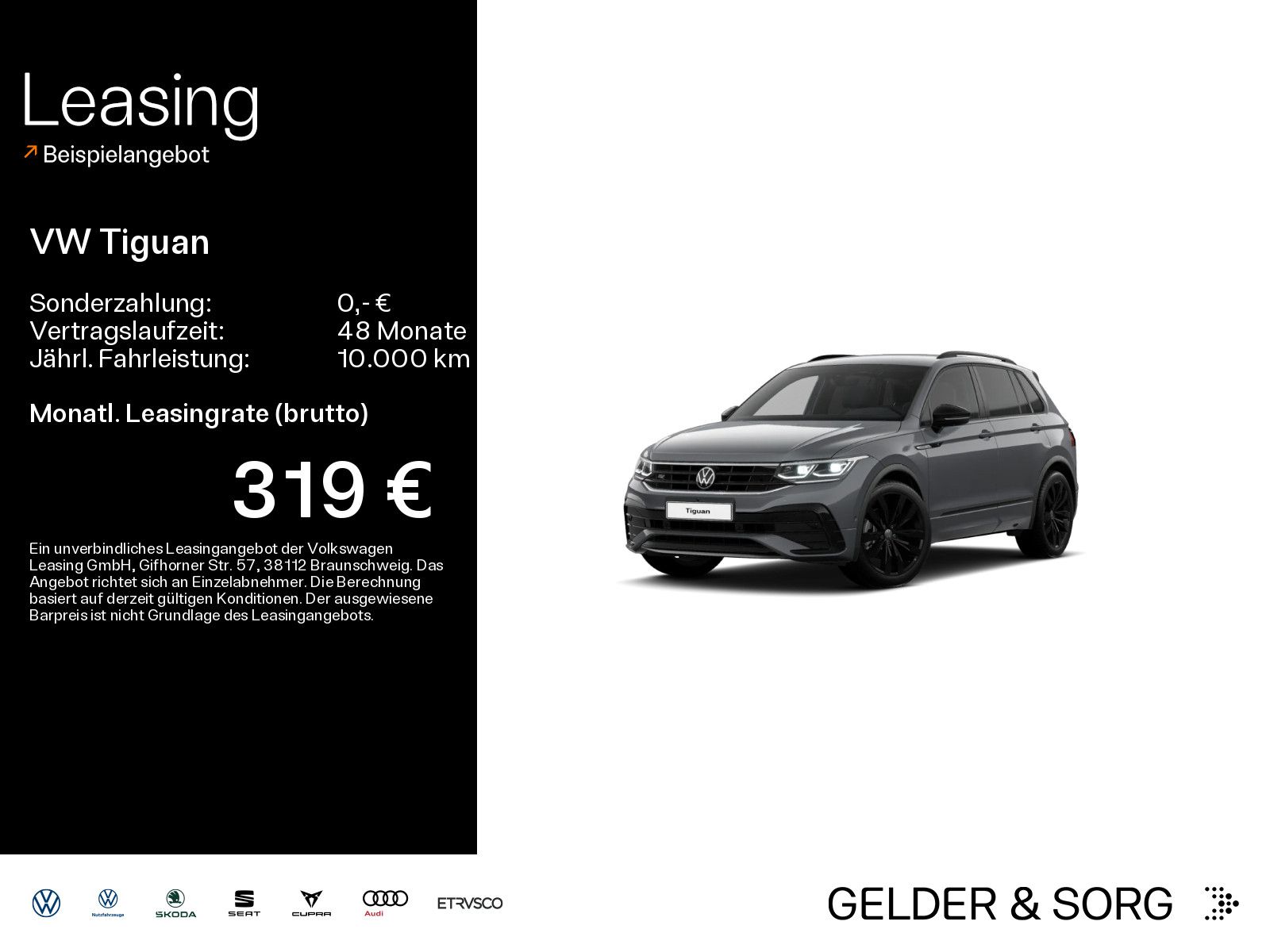 Volkswagen Tiguan 2.0 TDI R-Line 4x4 20Z*Matrix*AHK*Black*