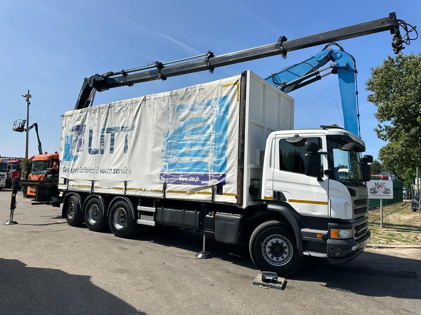 Scania P410 8x4 TRIDEM + CRANE HIAB 244 EP-4 HIDUO - RE