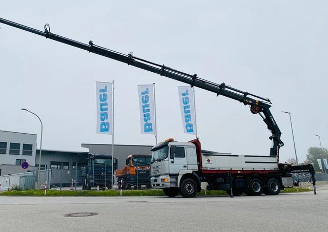 MAN 33.464 Kipper 6x4 / Kran Hiab 400 E7/ Funk/Winde