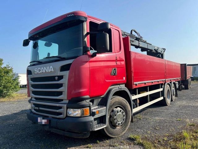 Scania G 400 Baustoff& Hänger Kran + Zange Retarder