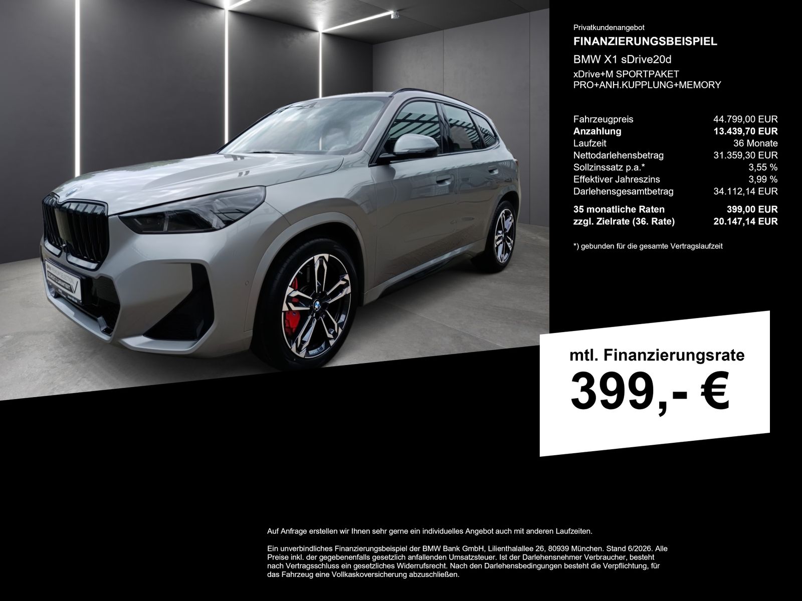BMW X1 sDrive20d xDrive+M SPORTPAKET PRO+ANH.KUPPLUN imagem 2