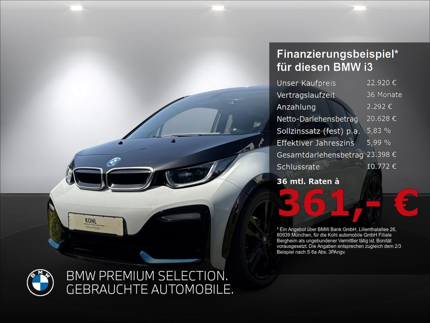 BMW i3 s 120Ah Rückfahrkamera Sitzheizung Business &amp;