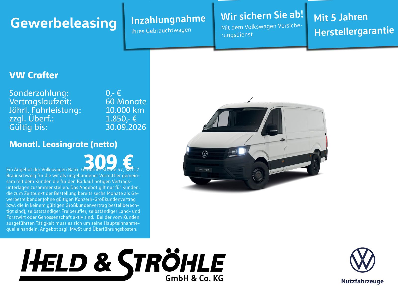 Volkswagen Crafter 35 Kasten 2,0 l 103 kW MR FD Autom. AHK