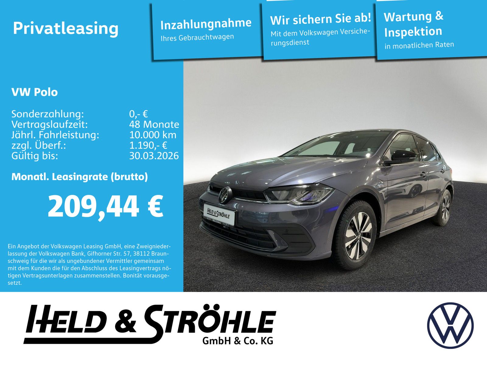 Volkswagen Polo GOAL 1,0l DSG SHZ Front+Lane Assist