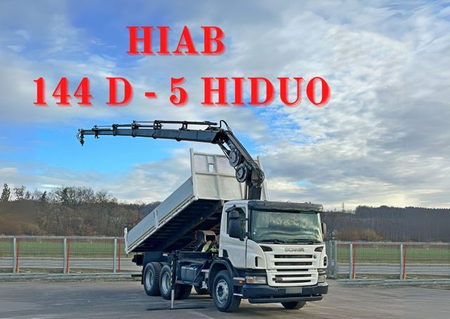 Scania P 340 Kipper 5,40 m *HIAB 144 D-5 HIDUO/FUNK*6x4