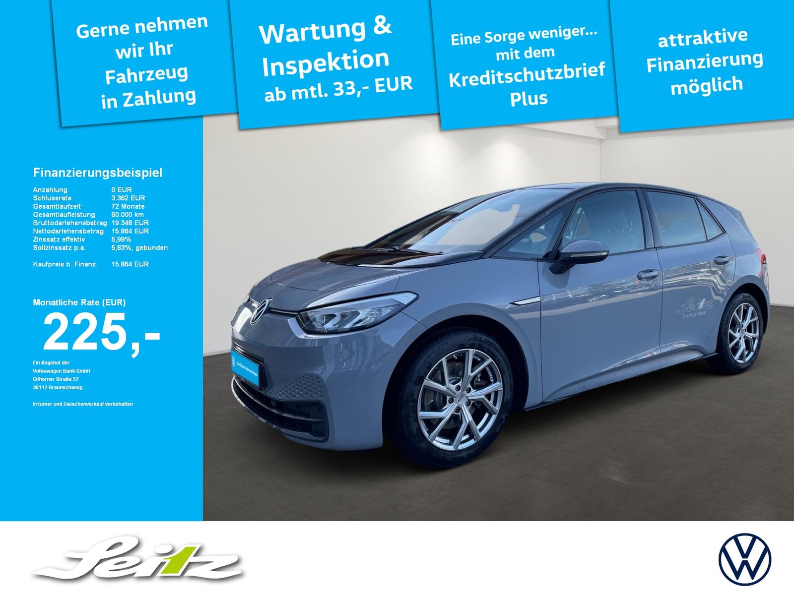 Volkswagen ID.3 Pure Performance *LED*NAVI*PARKSENSOR*BLUET