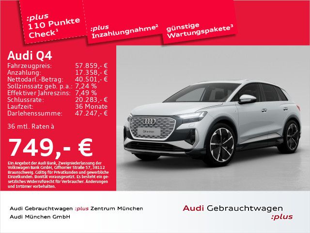 Audi Q4 e-tron 50 S line qu. Pano/ACC/HuD/Navi+