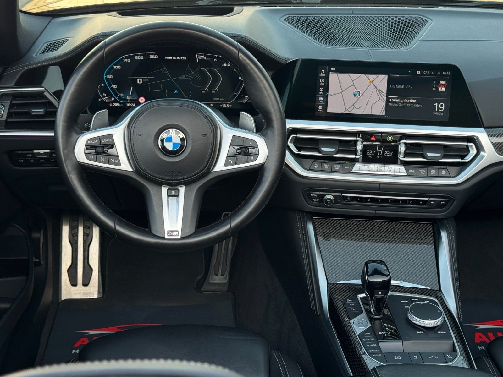 Fahrzeugabbildung BMW M440i Cabrio 360° H&K HD Laser Adap. Shad. Carb.