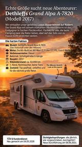 Dethleffs Grand Alpa A 7820-2 Top-Fahrzeug 1. Hand  - Dethleffs Alpa