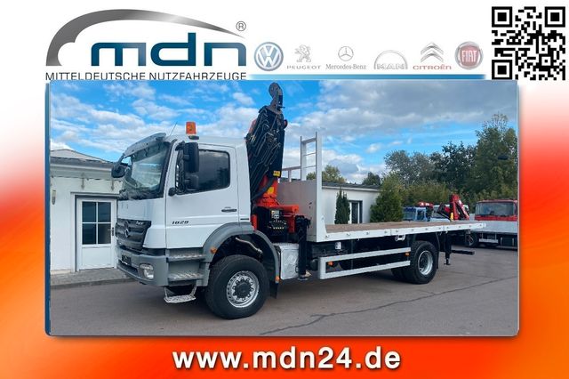 Mercedes-Benz Axor 1829 4x4 Montagekran 25m Seilwinde