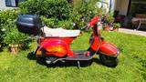 Vespa PX 200 E rot mit Airbrush-Design - VESPA PX 200