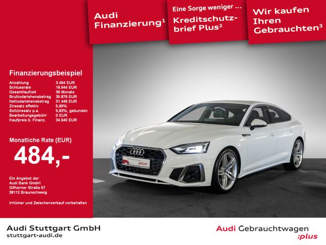 Audi A5 Sportback 40 TFSI S line LED PDC+ Kamera 19''