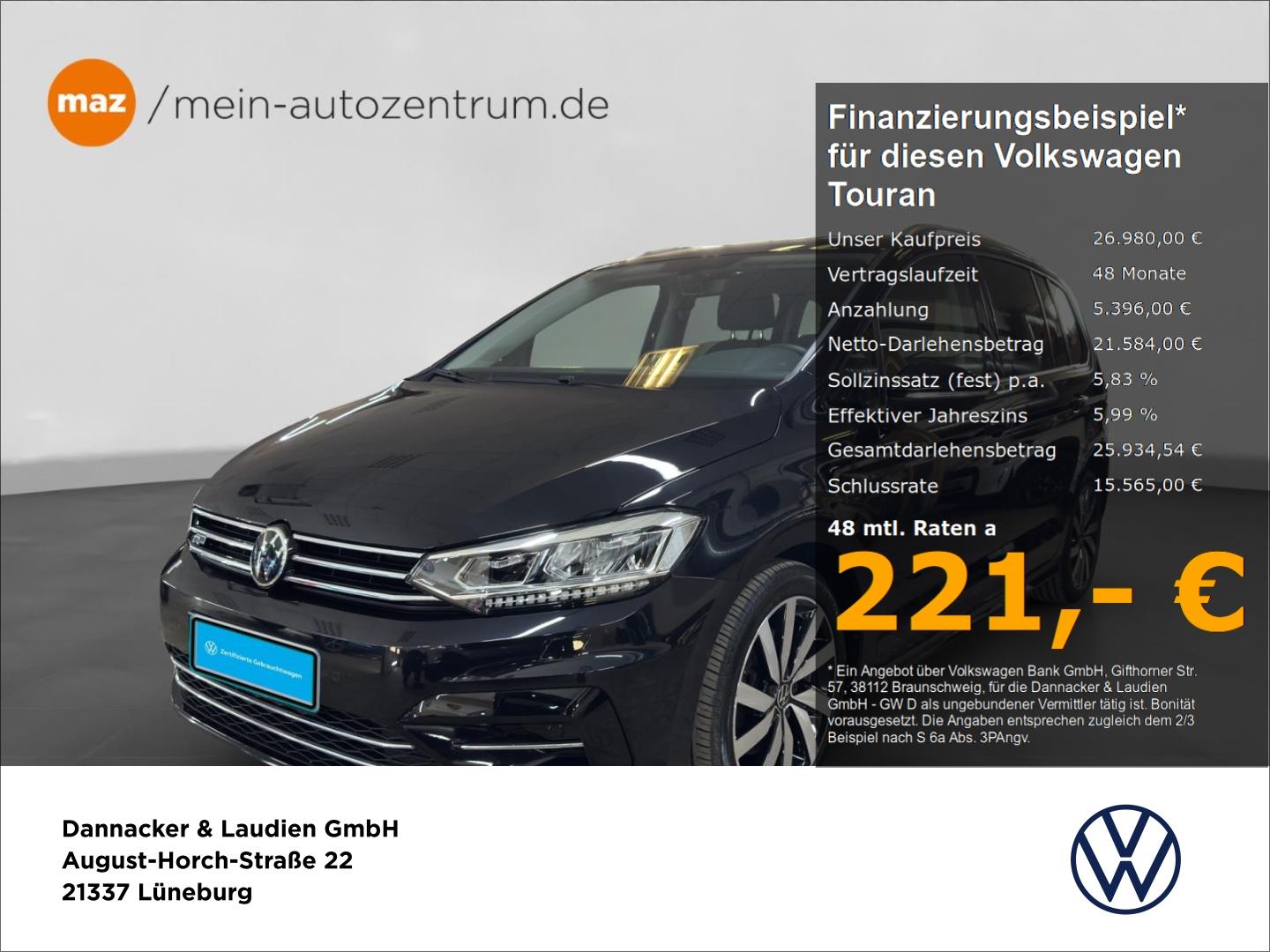Volkswagen Touran 1.5 TSI Active R-Line Ext. Alu LED AHK Na