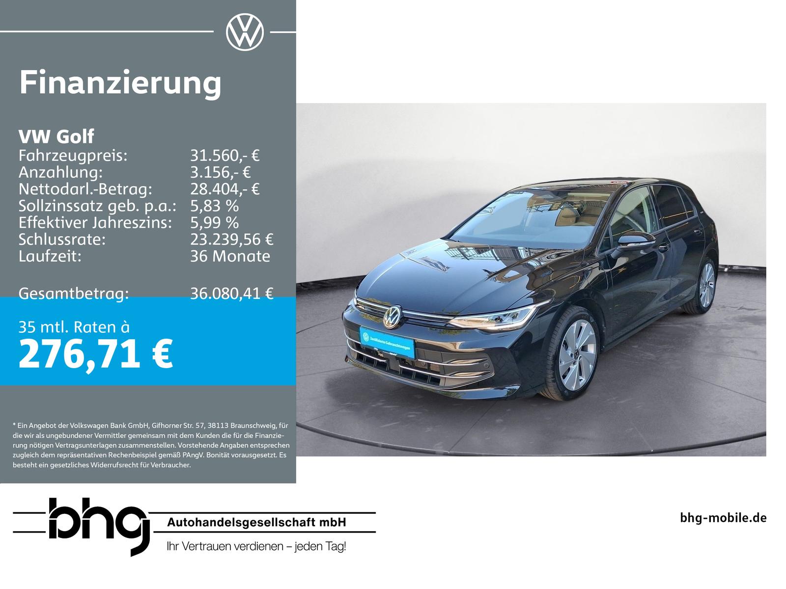 Volkswagen Golf 1.5 eHybrid DSG ENERGY #AHK #KAMERA #ANSCHL