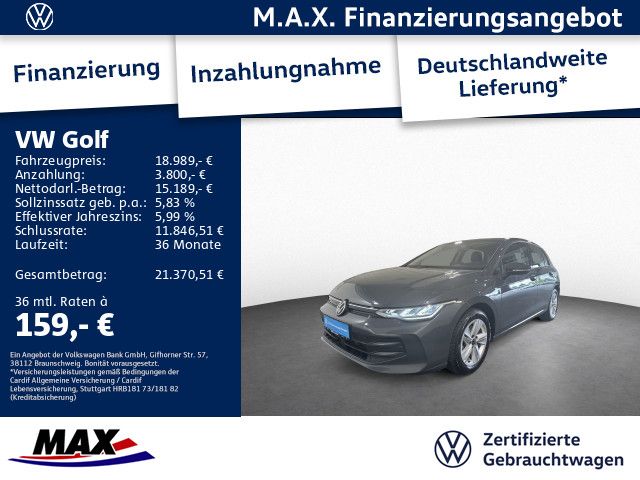 Golf VIII 1.5 TSI LIFE LED+KAMERA+HUD+DCP+ACC+AP