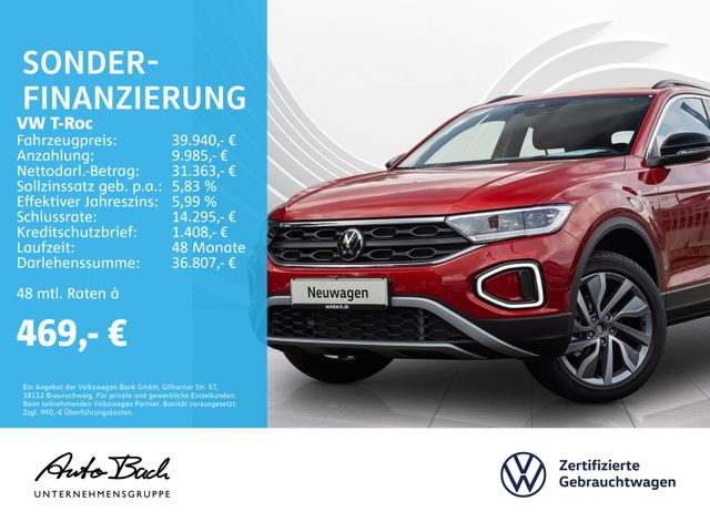 Volkswagen T-Roc 1.5 TSI DSG GOAL, Navi, LED, AHK, Rückfahr