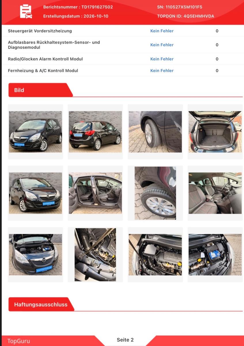 Opel Meriva B 150 Jahre Opel ! 1A Historie !
