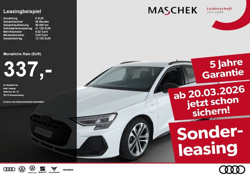 Audi A3 Sportback 40 TFSI e S line AHK Matrix HUD R-C