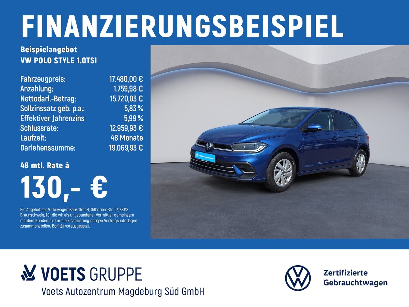 Volkswagen POLO STYLE 1.0TSI  IQ-LIGHT+NAVI+ACC+APP-C.+PDC