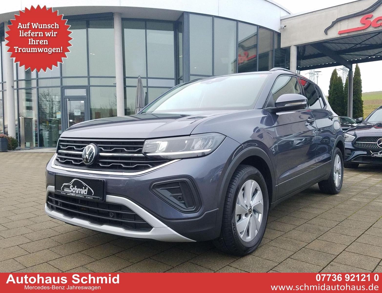 Volkswagen T-Cross 1.0 TSI, Life, SHZ, Klima, App Connec...