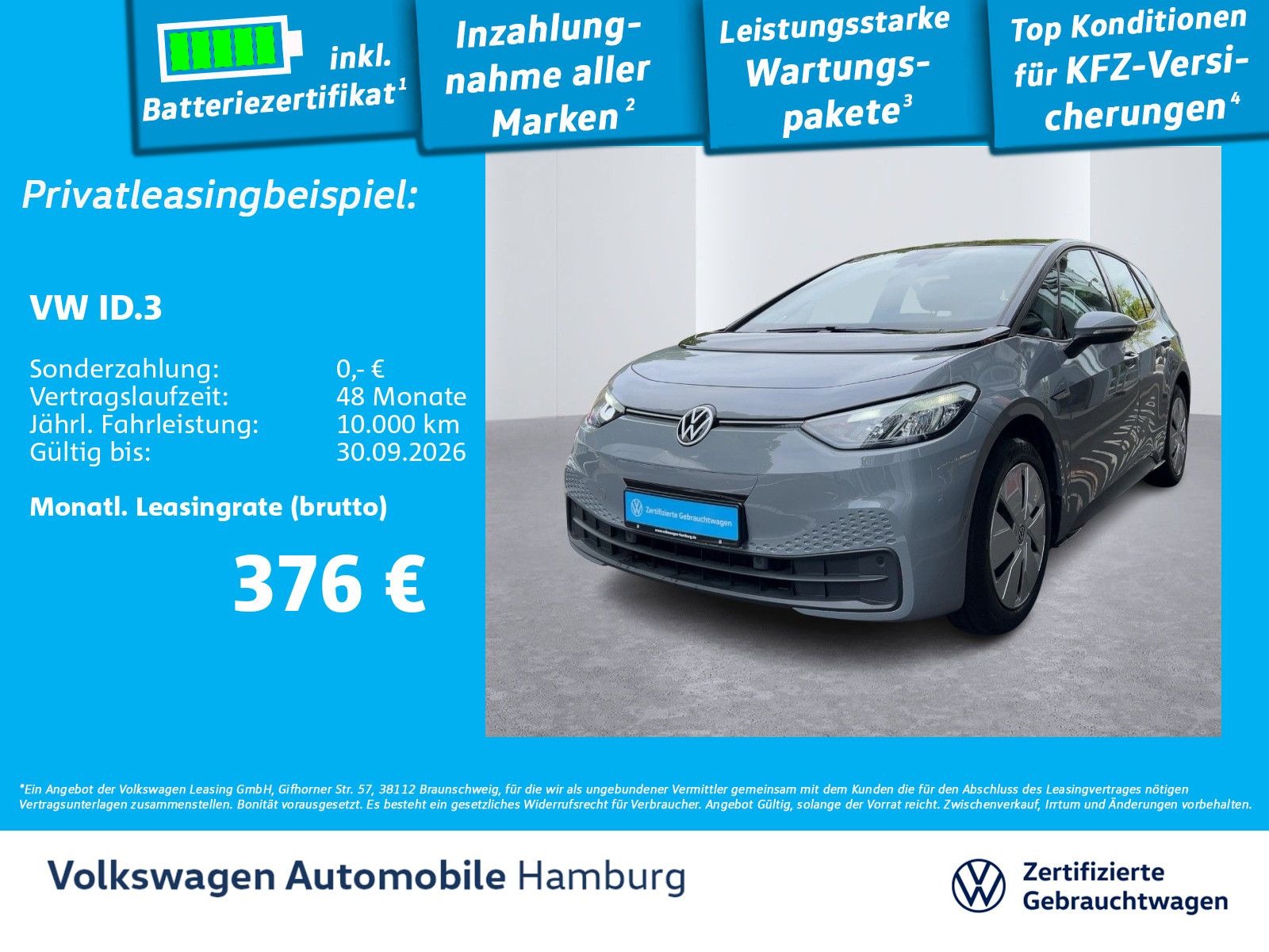 Volkswagen ID.3 Pro Performance Navi Einparkkamera CarPlay foto 2