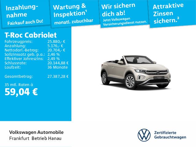 Volkswagen T-Roc Cabriolet Style 1.0 TSI 6-Gang IQ.Light