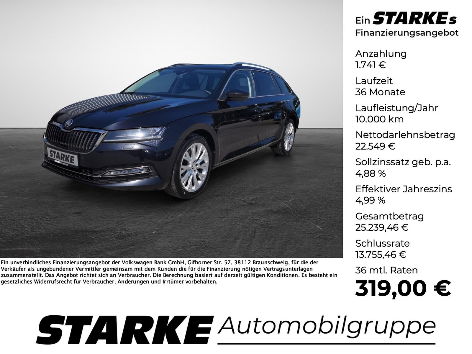 Skoda Superb Combi 2.0 TDI DSG Style  AHK Navi LED PDC