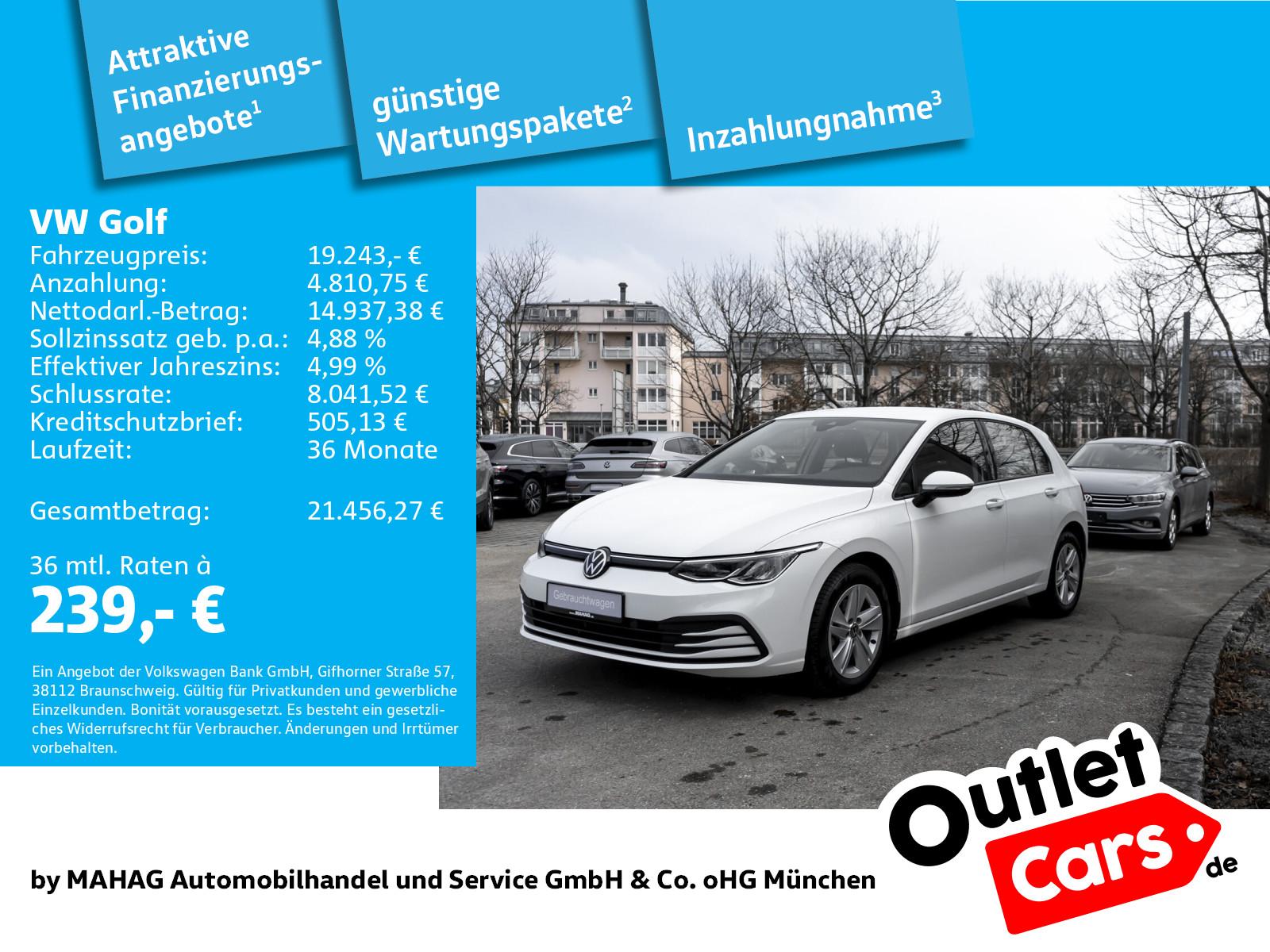 Volkswagen Golf VIII Life 1.5 TSI LED Navi ParkPilot App 6-