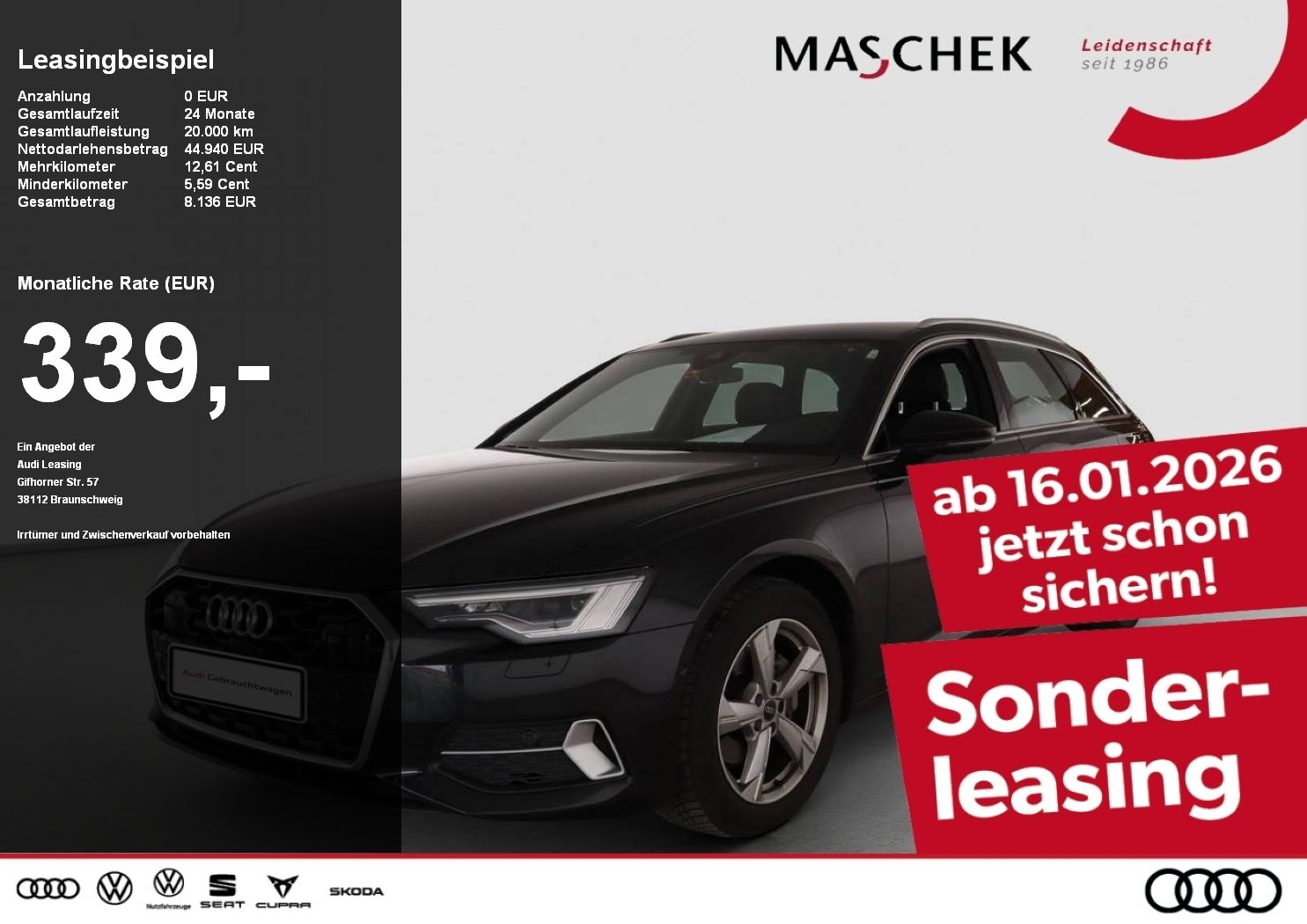 Audi A6 Avant 40 TDI 360° ACC AHK Sitzh Memory LED