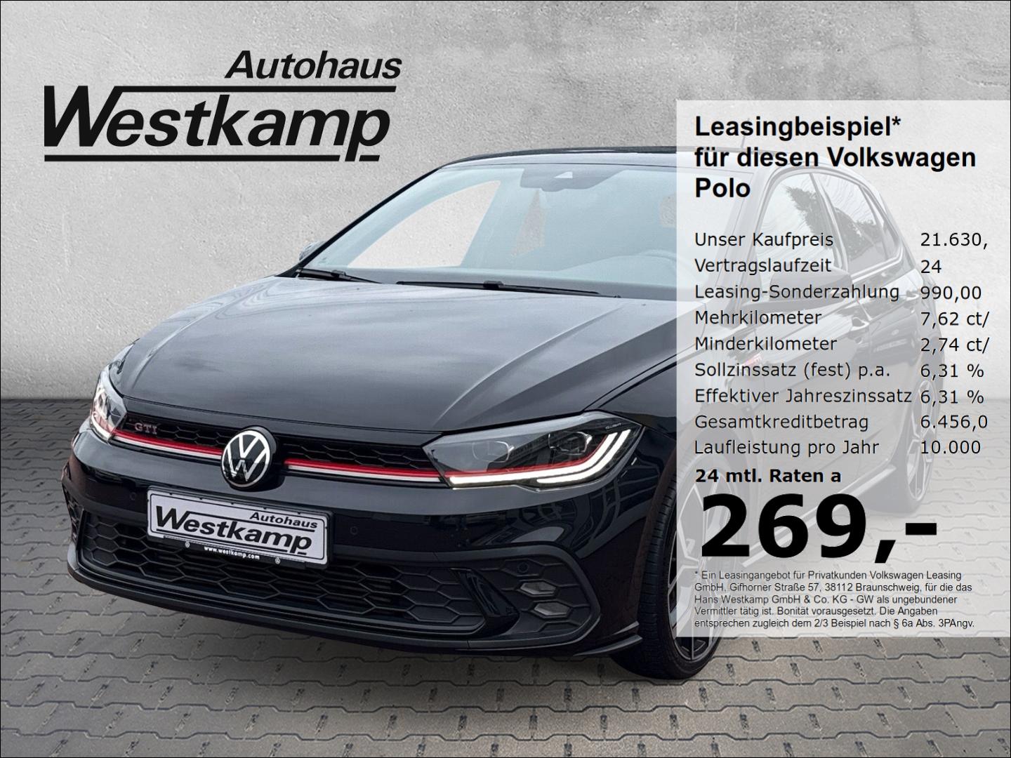 Volkswagen Polo 2,0 TSI DSG 18''Alu Sport-Select-Fahrwerk