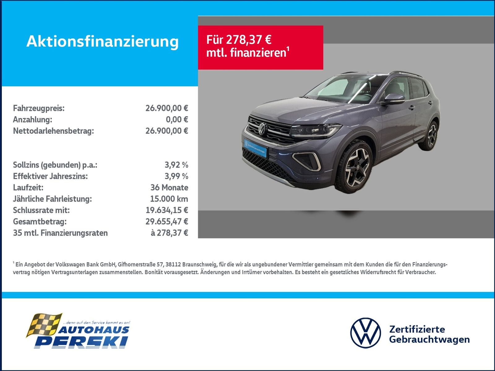 Volkswagen T-Cross 1.5 TSI R-Line DSG KLIMA LED AHK NAV foto 1