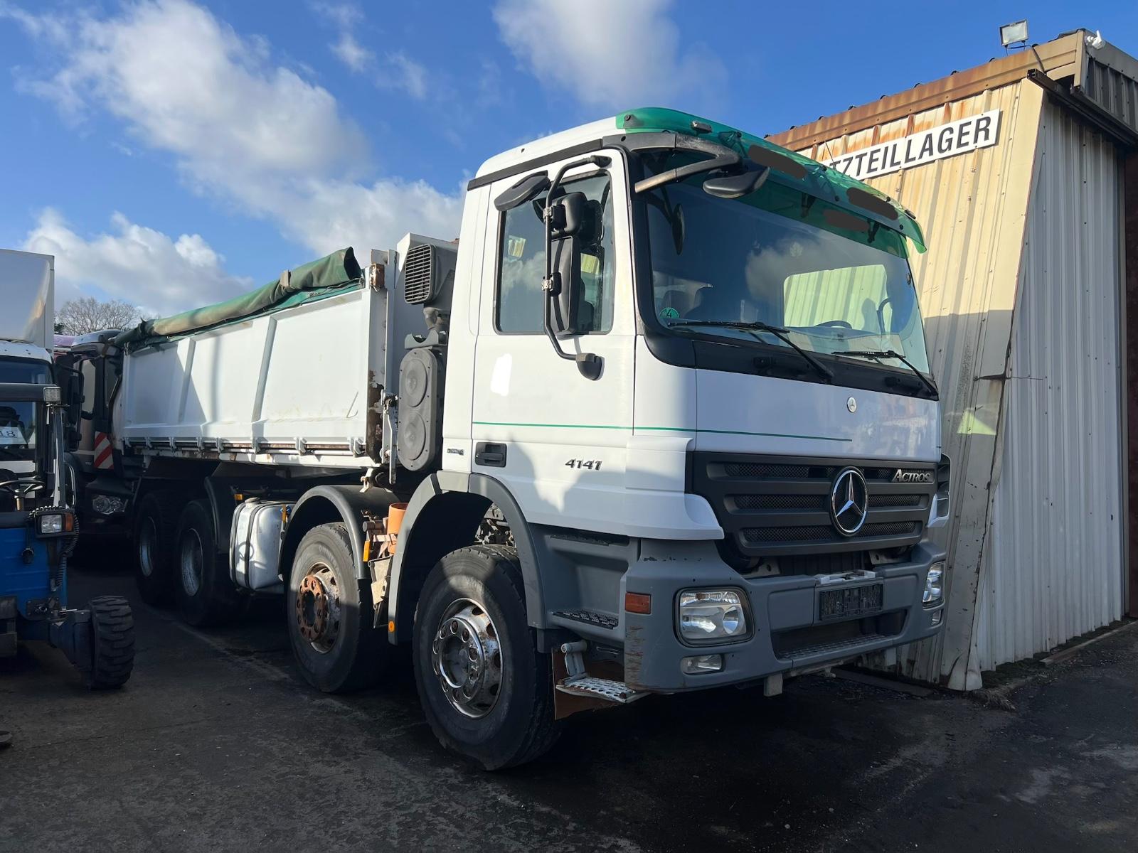 Mercedes-Benz ACTROS 4141 MP2/BLATT/3-SEITEN KIPPER/GERMAN TRU