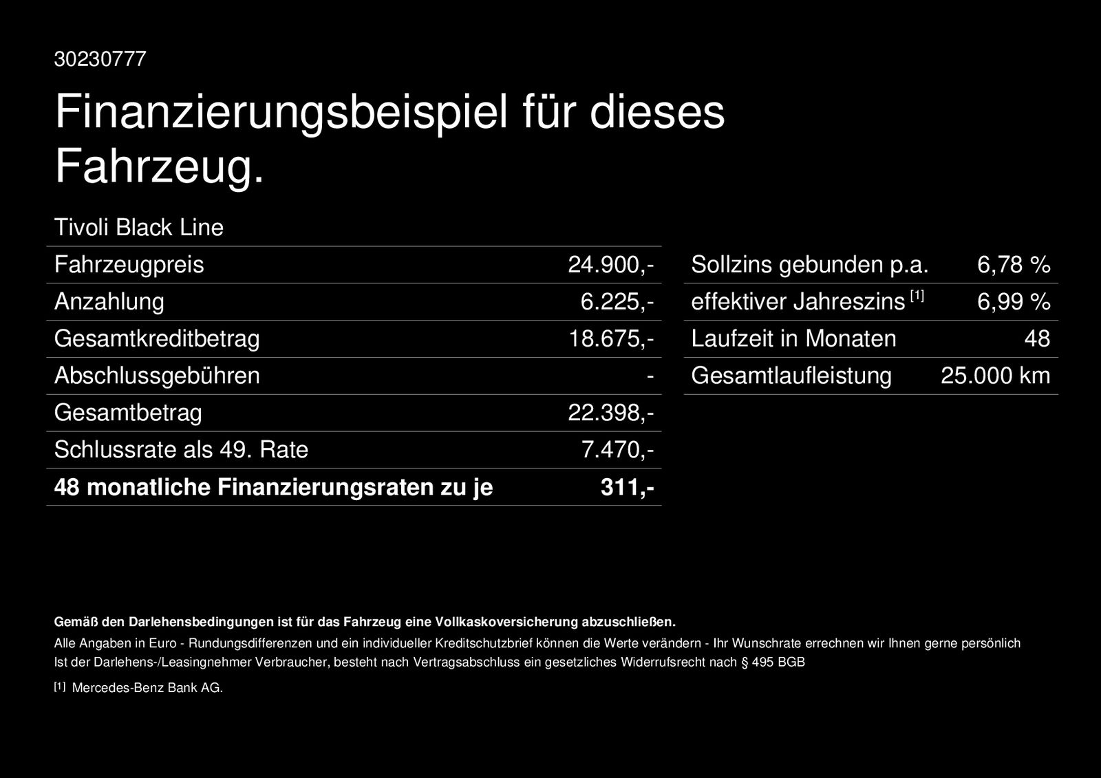 Fahrzeugabbildung Ssangyong Tivoli 1.5 Black Line LED*Sitzheizung*Navi*Kamer