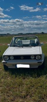Volkswagen Golf 1 Cabrio Sondermodell heiß und weiß 1... - Volkswagen Golf: Weis
