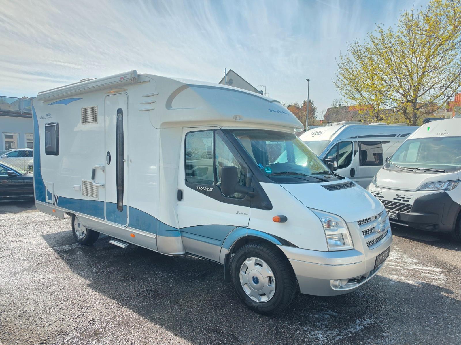 Hobby T600 FC *FESTBETT*2 X KLIMA*SAT*TV*SOLAR*