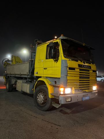 Scania R 112 M 2 SEITENKIPPER KRAN