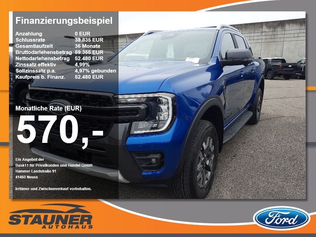 Ford Ranger DOKA Wildtrak 2.3l PHEV LED 360°Kamera