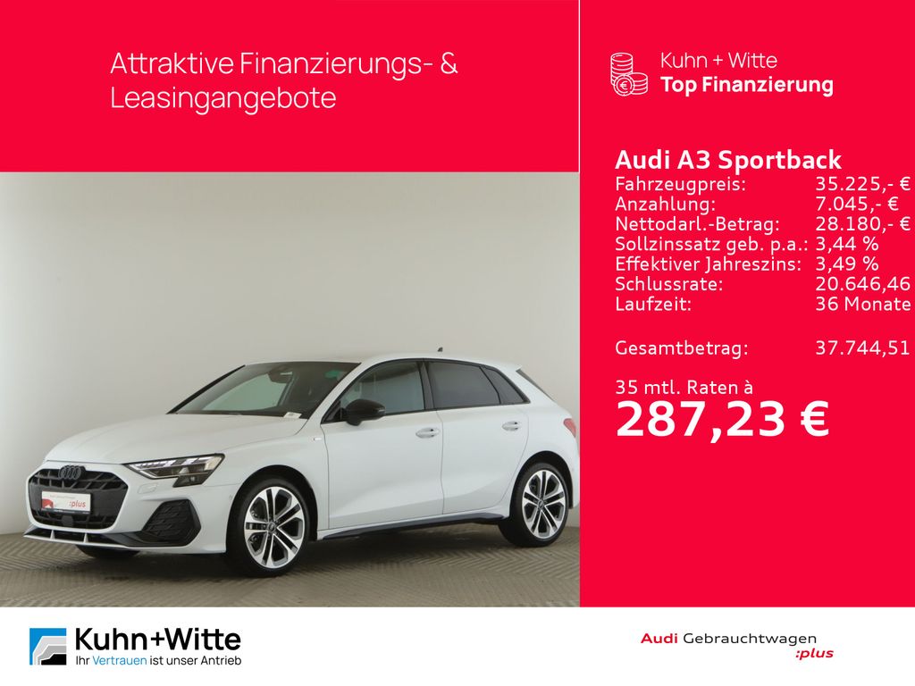 A3 Sportback 30 TFSI  S line LED+PDC+MMI-Plus