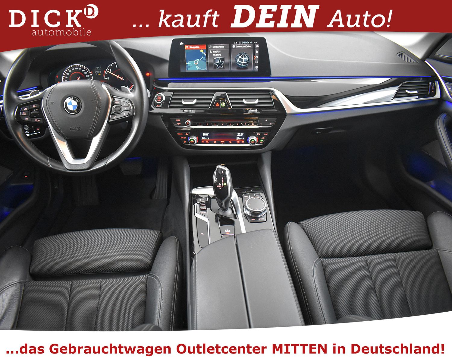 BMW 520d Aut Sport Line SHADO+VIRTU+PROF+H&K+KAM+M18 - Image 8